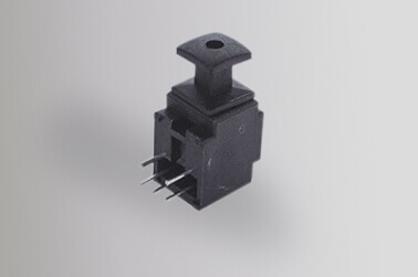 90 Degree 5 Pin Shutter Style Optical Fiber Transmitter Connector Without Fixed Orifice