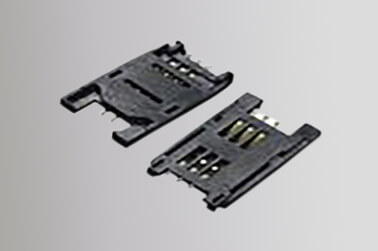 6P SIM Card Connector, Full LCP Plastic SMT Type With Locking