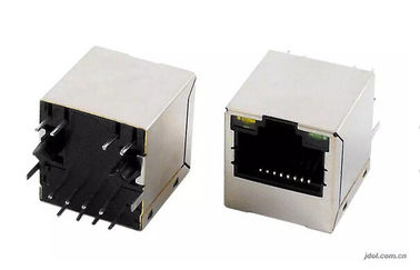 10P POE RJ45 Jack Single Port Top Enter WITH LED And Transformer