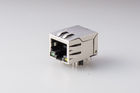 RJ45-048Q-10F6, Shielded Magnetic RJ45 Jack Insert Plating 10P 1x1 Port with LED and Spring