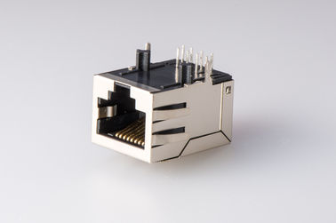 8 Pin RJ45 with Transformer 90 Degree Jack 10 / 100 Base-t PCB Filter Shielded