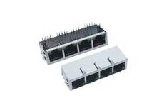 90 Degree Magnetic RJ45 jack Shielding LED and EMI Finagle, 100 / 1000 M RJ45 with Transformer