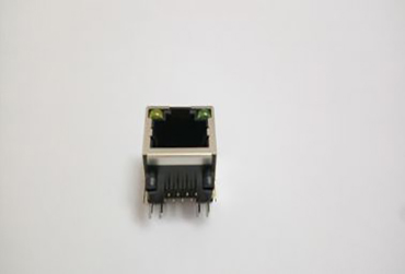 1x1 Port RJ45 Female Connector, Network Jack, Side Enter RJ45 with LED Jack