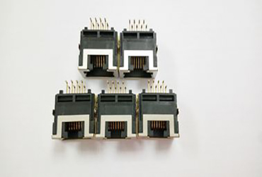Low Profile RJ45 Female Jack 8P8C Sinking Board, HF Product Shielded