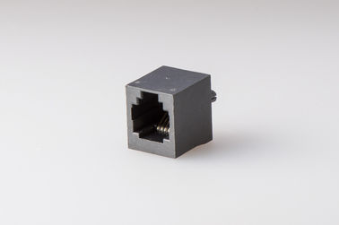 PBT Black 6P6C 180 Degree RJ11 Jack Without Ear Tab Down RJ11 Modular Jack
