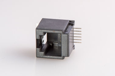 RJ11 RJ45 Modular Jack 6P6C Single Port SMT Female Connector and Full Plastic