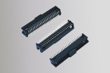 Black Female Pin Headers Double Low 60 Pins SMT With Cap LCP Plastic