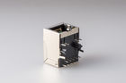 Side Enter Magnetic RJ45 Jack, RJ45 with Integrated Magnetics Insert Plating 10P 1x1 Port with LED