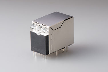 Silver RJ45 USB Connector Female Socket 8p8c Single Port Side Entry Modular Jack