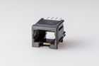 Plastic 4P4C / 6p6c / 8P8C RJ45 Modular Jack Top Enter Female Single Port