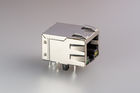 Vertical RJ45 with Transformer 8 Pin Single Port with Shield And LED Female Jack