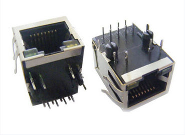 90 Degree Magnetic RJ45 Jack, 10 / 100M RJ45 8P8C Female Connector Side