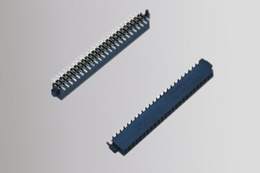 Female Headers 1.27mm Pitch Double Row 50 Pins SMT LCP Plastic Black Gold-plated